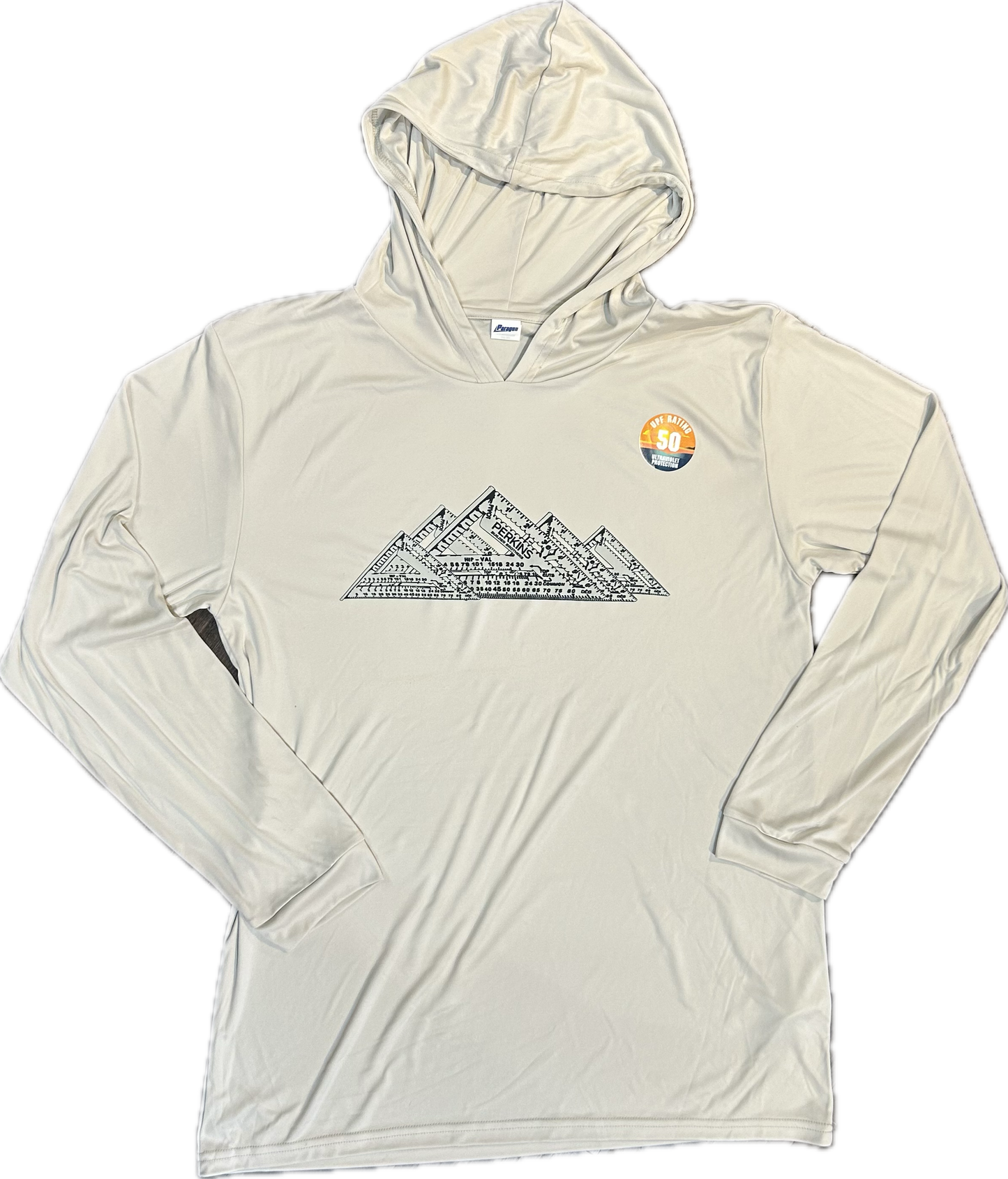 UPF 50+ Hooded Long Sleeve No-Sun Shirt -Sand - Speed Square Mountians
