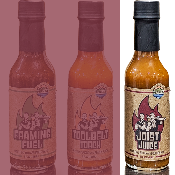 JOIST JUICE Hot Sauce - Perkins Builder Brothers & Salce Collaboration - 5 fl. oz./148ml