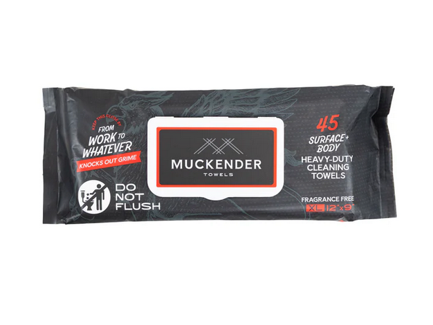 Muckender Heavy-Duty Cleaning Towels (45 ct Flat Pack) – Unscented, Face-Safe