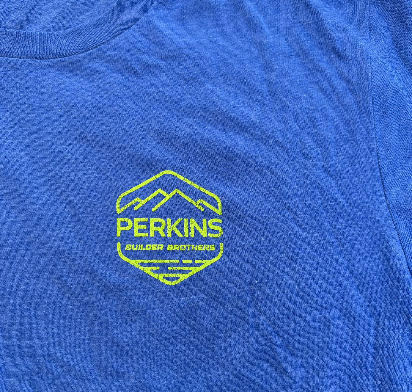 Camiseta para hombre - Alcachofa - Logotipo desgastado de Perkins Builder Brothers