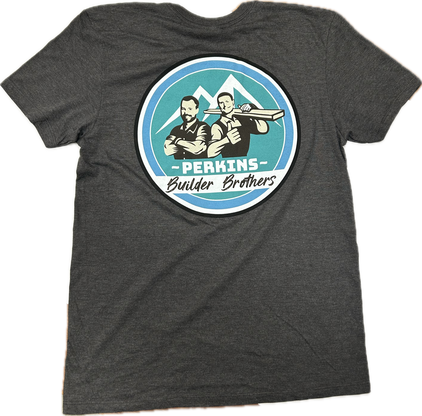 Camiseta para hombre - Alcachofa - Logotipo desgastado de Perkins Builder Brothers