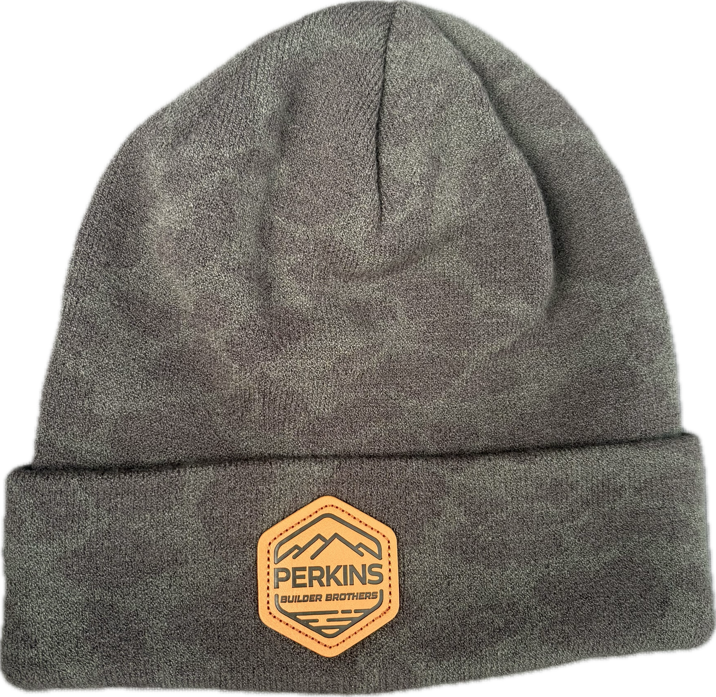 Debossed Faux Leather Patch - Richardson 126 Duck Camo Beanie - Sable - Perkins Builder Brothers