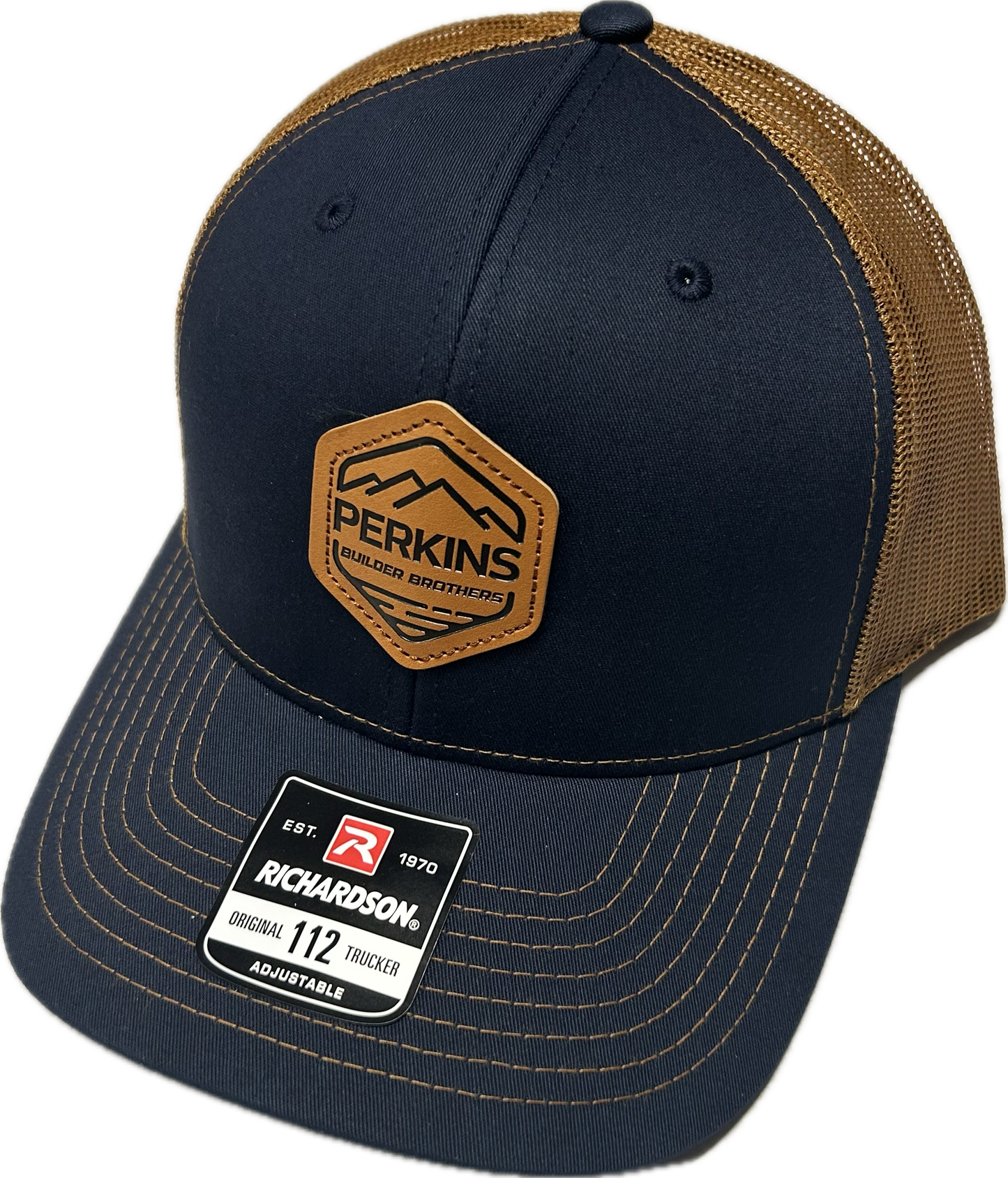 Sombrero con parche de cuero Perkins Builder Brothers