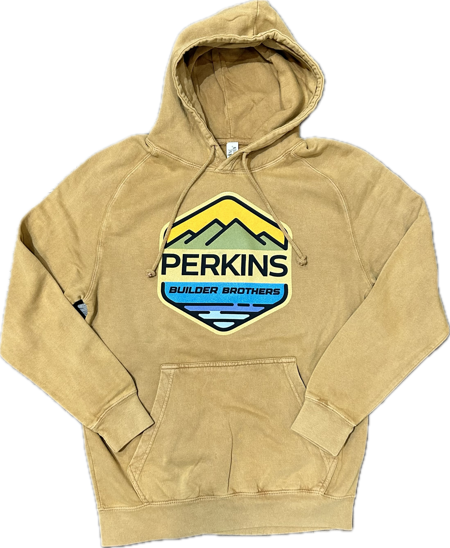 Hoodie - Camel -  Perkins Builder Brothers Full Color Logo