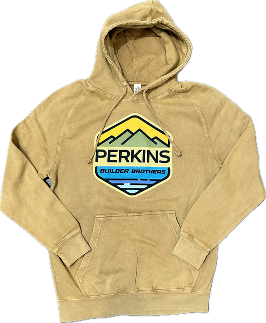 Hoodie - Camel -  Perkins Builder Brothers Full Color Logo