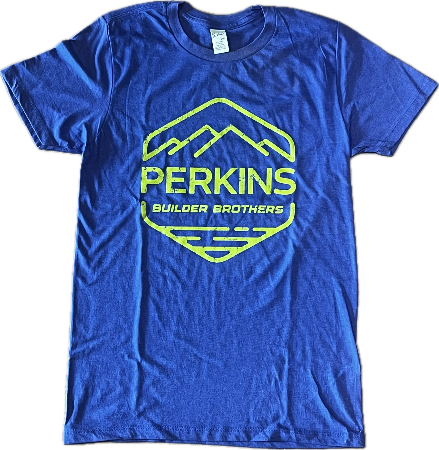 Camiseta para hombre - Alcachofa - Logotipo desgastado de Perkins Builder Brothers