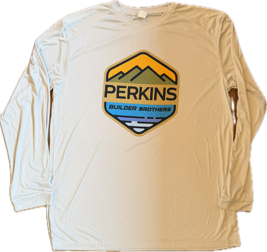 UPF 50+ Long Sleeve No-Sun Shirt - Aluminium - Full Color Logo